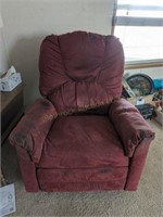 Red Reclining Rocking Chair