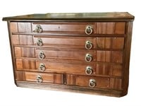 Very Nice Victorian 6 Drawer Spool Cabinet