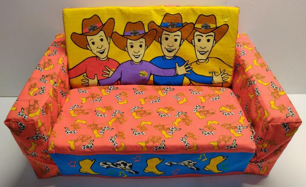 Vintage the Wiggles Flip Out 2 in 1 Kids Couch