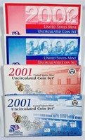 2001 & 2002 P&D  US. Mint Uncirculated sets