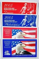 2003 & 2005 P&D  US. Mint Uncirculated sets