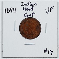1894  Indian Head Cent   VF