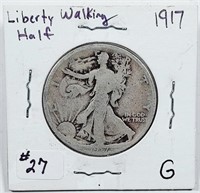 1917  Walking Liberty Half Dollar   G