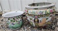 2 Chinese Porcelain Jardinieres