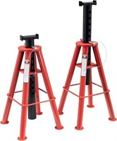 10-Ton, High Height, Pin Type, Jack Stands, Pair