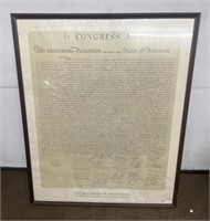 Large Framed Declaration Of Independence picture