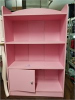 Pink Girl Bookcase 24x 9x 37in