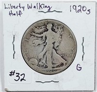 1920-S  Walking Liberty Half Dollar   G
