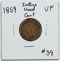 1859  Indian Head Cent   VF
