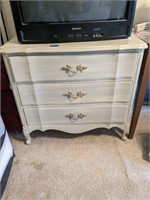 Painted Green Small Chest of Drawers