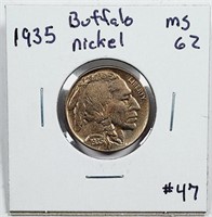 1935  Buffalo Nickel   MS-62