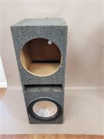 Speaker Wooden Box w/ one 12" Speaker, Untested,