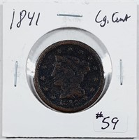 1841  Large Cent   G details