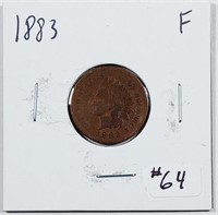 1883  Indian Head Cent   F