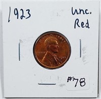 1923  Lincoln Cent   Unc  Red