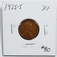 1925-S  Lincoln Cent   XF