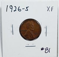 1926-S  Lincoln Cent   XF