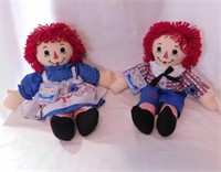 Classic Raggedy Ann & Andy dolls