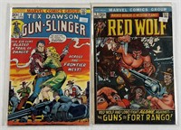Marvel Tex Dawson No.1 & Red Wolf No.1 1972-73