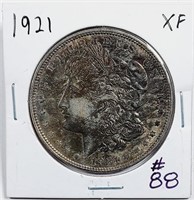 1921  Morgan Dollar   XF  toned