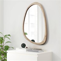 Irregular Wall Mirror for Decor Wood Asymmetrical