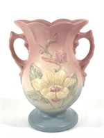 Hull Art Pottery Magnolia Vase Pink & Blue Glaze