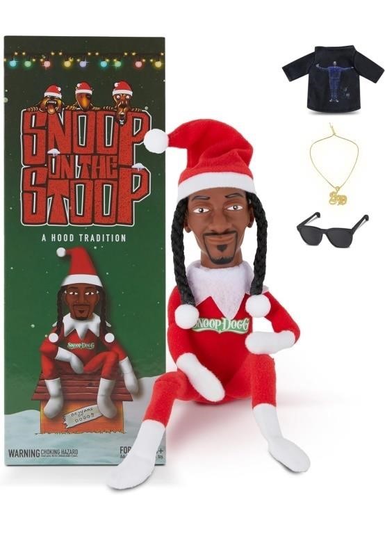New Snoop on a Stoop 2023 Christmas Elf Doll, 12”