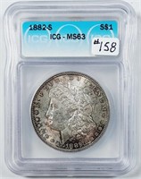 1882-S  Morgan Dollar   ICG MS-63