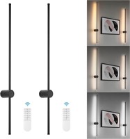 $100  KELUOLY Dimmable Plug in Wall Sconce Set of