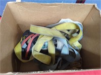 Lot of moving strap and ratchet straps