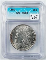1889  Morgan Dollar   ICG MS-63