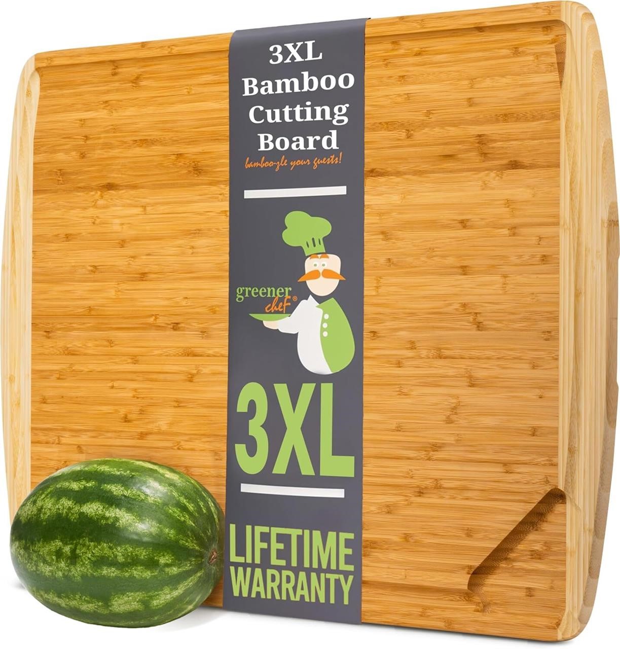 GREENER CHEF 30 Inch 3XL Extra Large Cutting Board