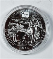 2016  ATB 5 oz Silver  Thedore Roosevelt NP