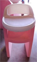 Vintage Little Tikes child's baby doll high chair,