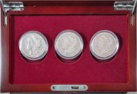 Three-Decade set of Carson City Morgan Dollars