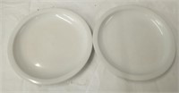 2 Delco ceramic porcelain plates