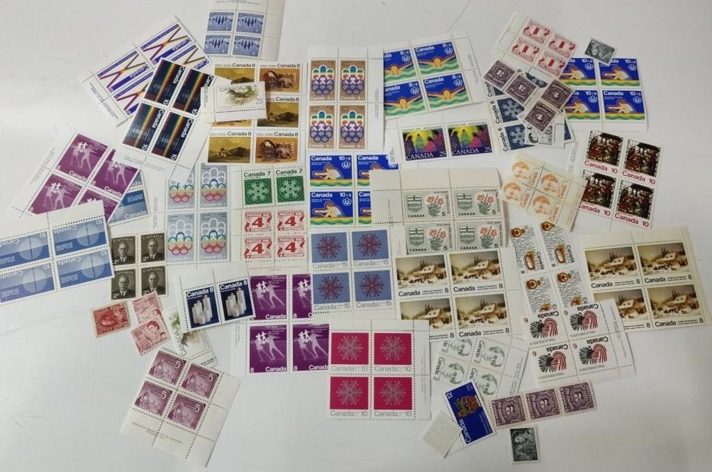 Canada Mint Never Hinged Stamp Collection