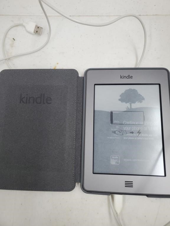 Kindle with charger