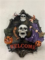 HALLOWEEN THEME WELCOME DOOR SIGN 10 x7IN