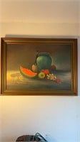 Framed fruit picture