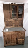 oak hoosier cabinet (see description)