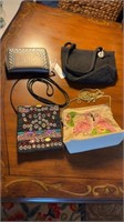 4 pc handbags and wallet