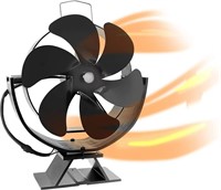 NEW $49 Heat Powered Fireplace Fan-6 Blades