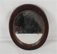 Vtg Small Oval Wall Mirror