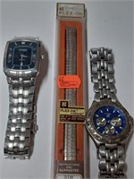 Watches and Band Lot- Caravelle, Fossil- One