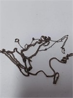 Marked Sterling Necklaces-7.3g