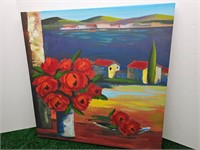Kate Hill Canvas "Mediterranean Window" Resale $65