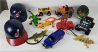 Tote Of Toys - Vehicles, Dinosaurs Etc.