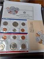 United States Mint 1988 Uncirculated Coin Set w/