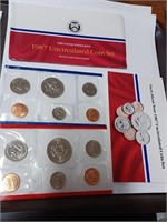 The United States Mint 1987 Uncirculated Coin S